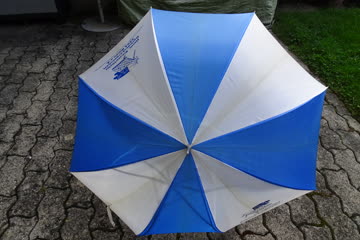 Schirm, Regenschirm blau - weiss Siegenthaler, mit Automatik