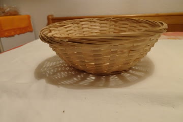 runder Bast Korb klein - Durchmesser ca. 20 cm