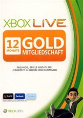 Xbox 360 - Live 12-Mo Gold Card