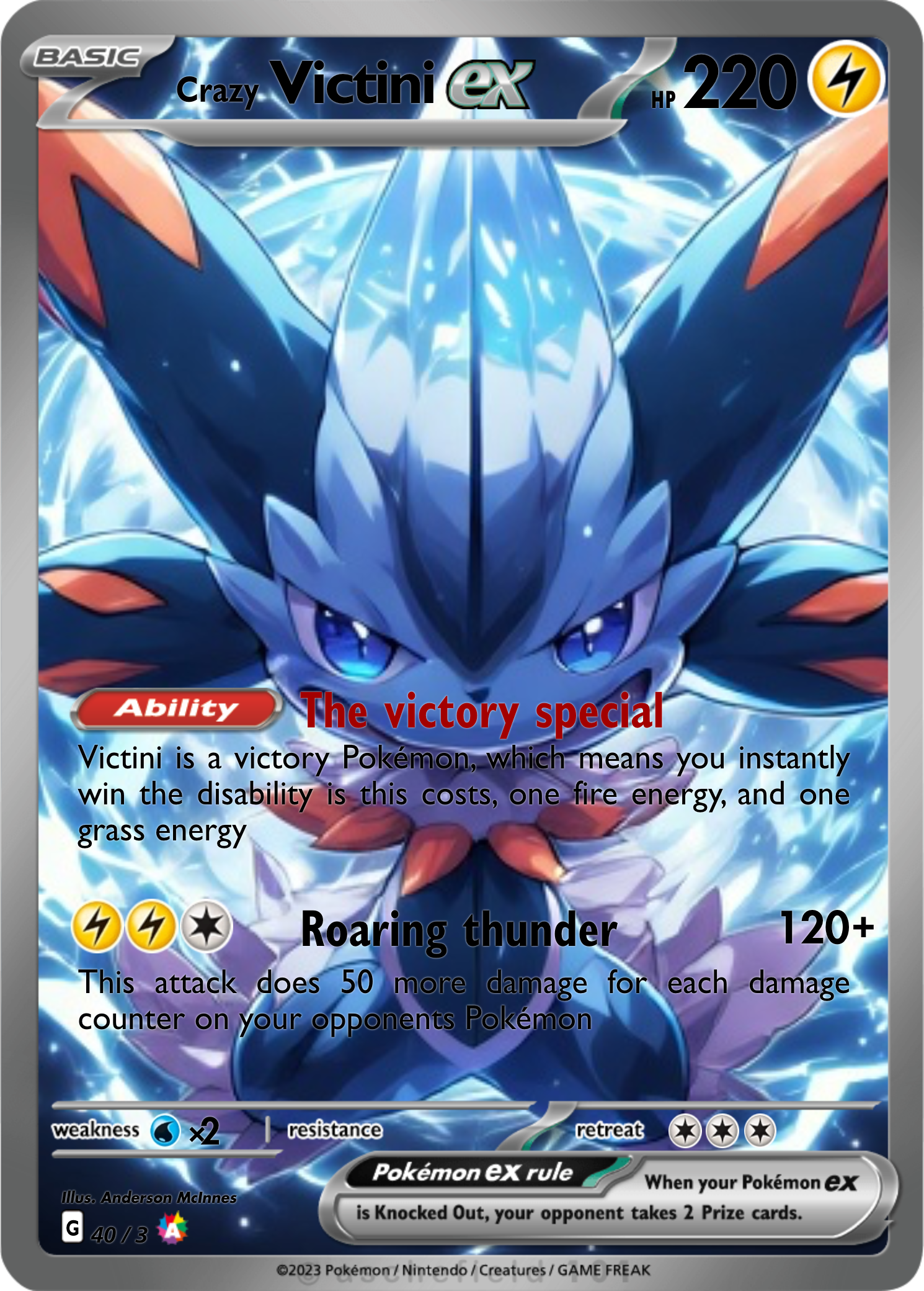 Victini HP60 トレーディングカード Victini - MUAZXD | Pokécardmaker.net