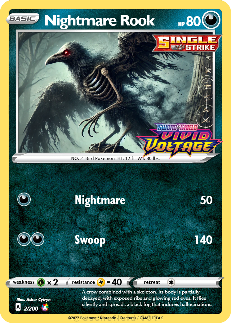 Nightmare Rook - AJC | Pokécardmaker.net