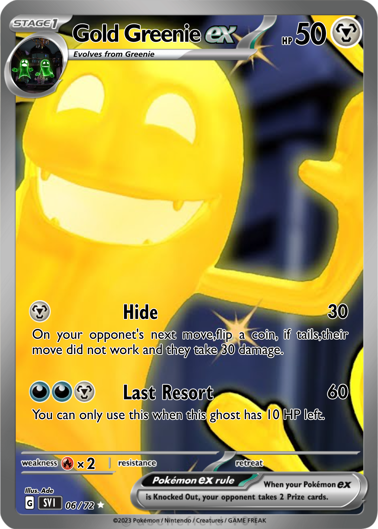 Gold Greenie - Asher999765 | Pokécardmaker.net