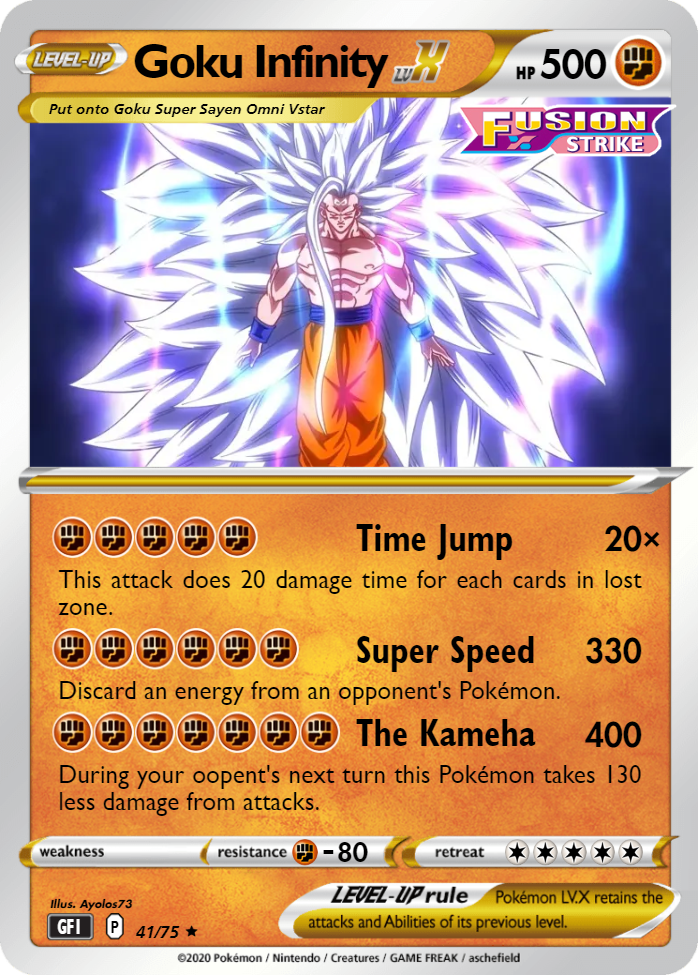 Goku Infinity - Ayolos73 | Pokécardmaker.net