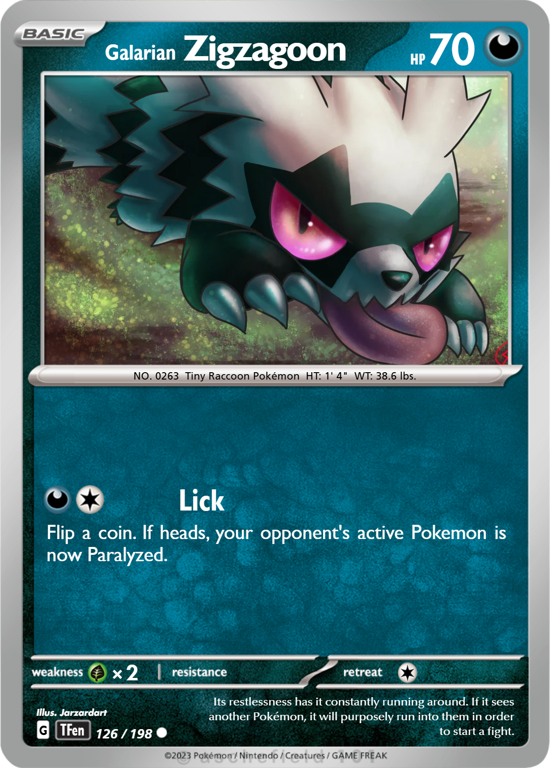 ポケモン - ヨング Zigzagoon - Garchamp57 | Pokécardmaker.net