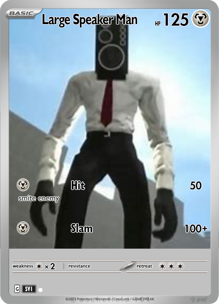 Large Speaker Man - Geckoduh | Pokécardmaker.net