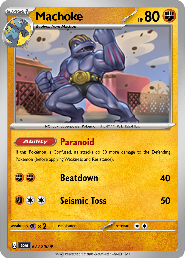 Machoke - GoddessZen | Pokécardmaker.net