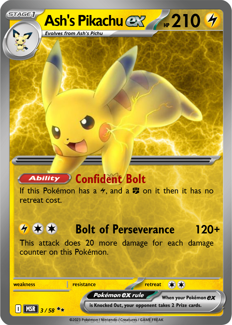 Ash's Pikachu - HOLYCATZ | Pokécardmaker.net