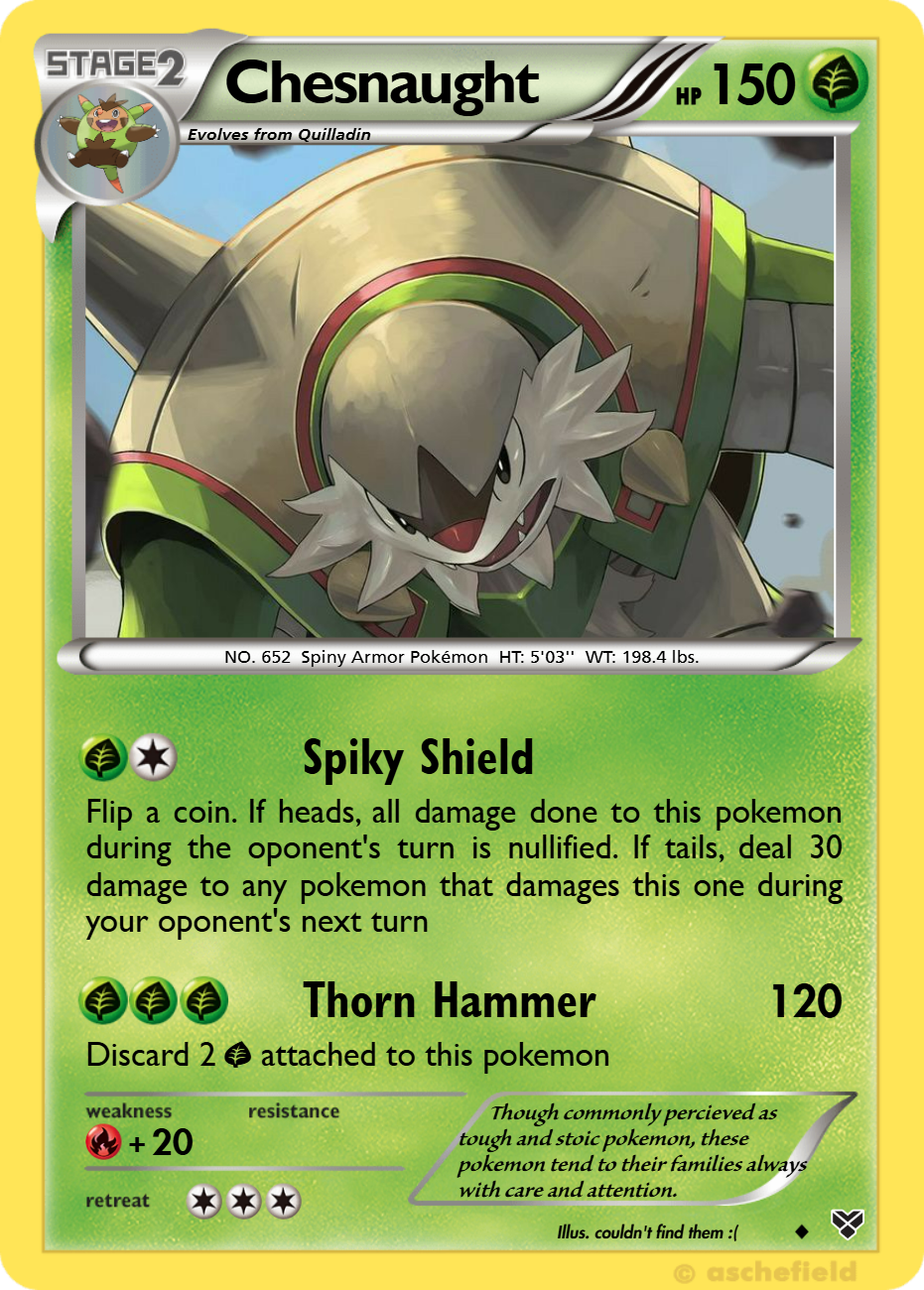 Chesnaught - Hengeek | Pokécardmaker.net