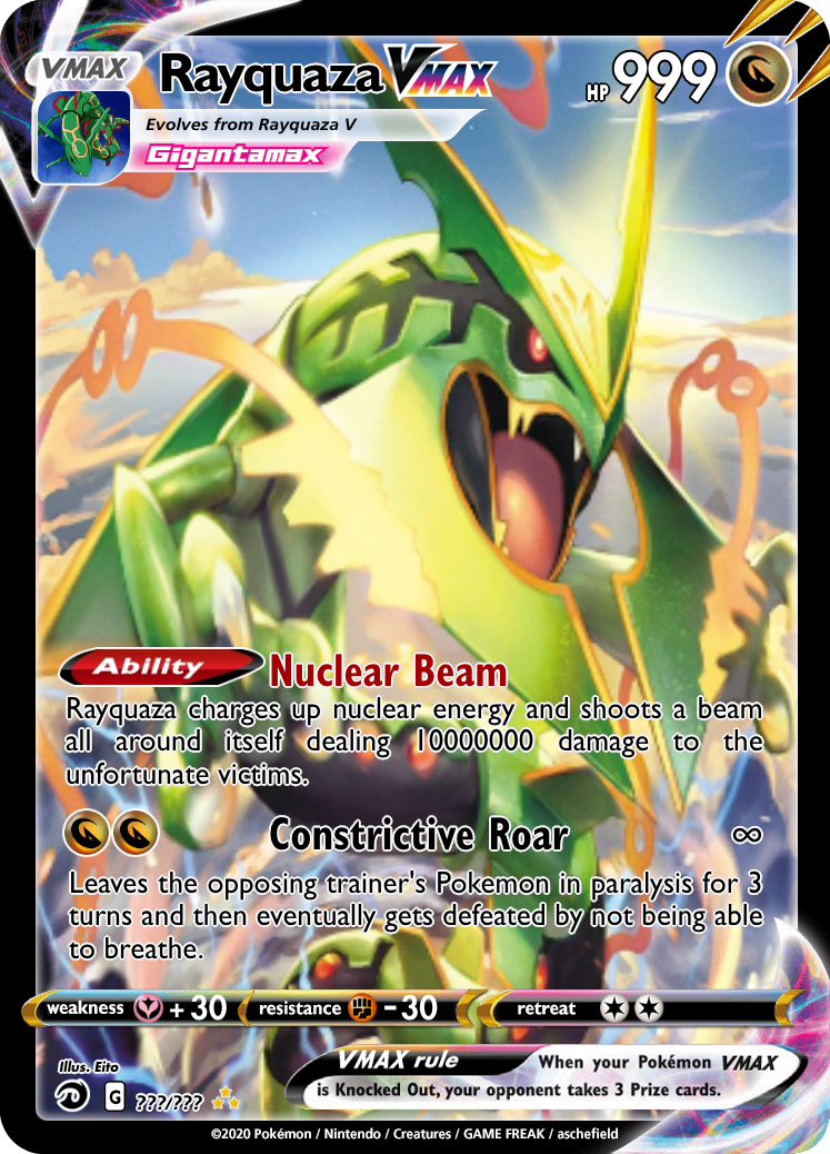 ポケモン③ Rayquaza - Herobrine | Pokécardmaker.net