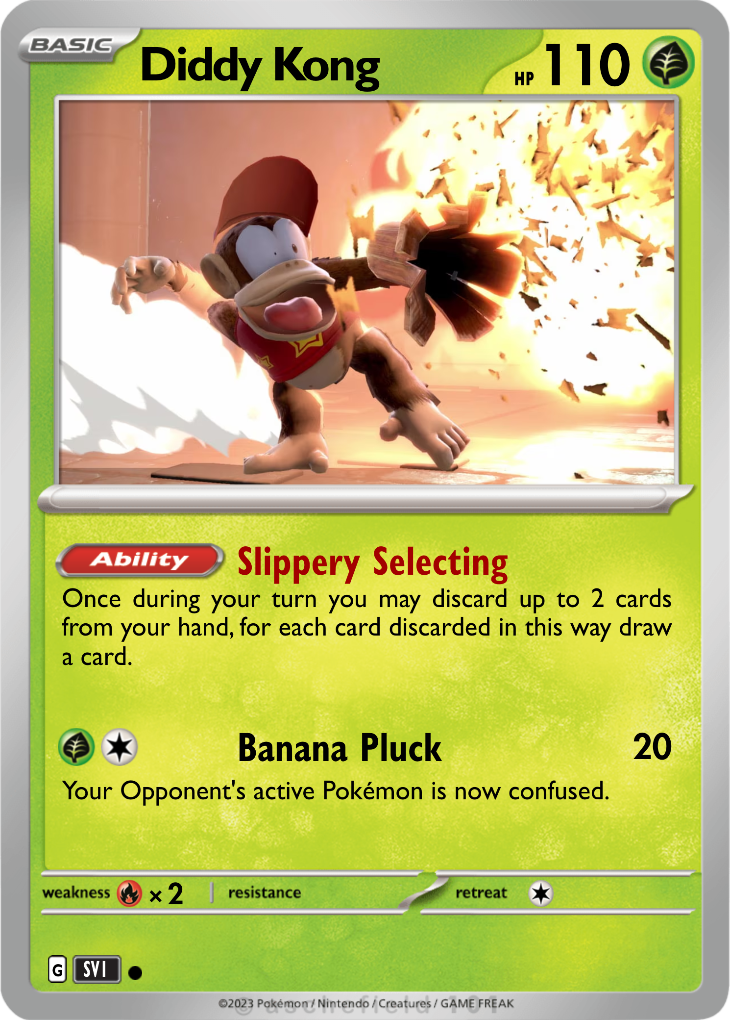 Diddy Kong - Nadkion | Pokécardmaker.net