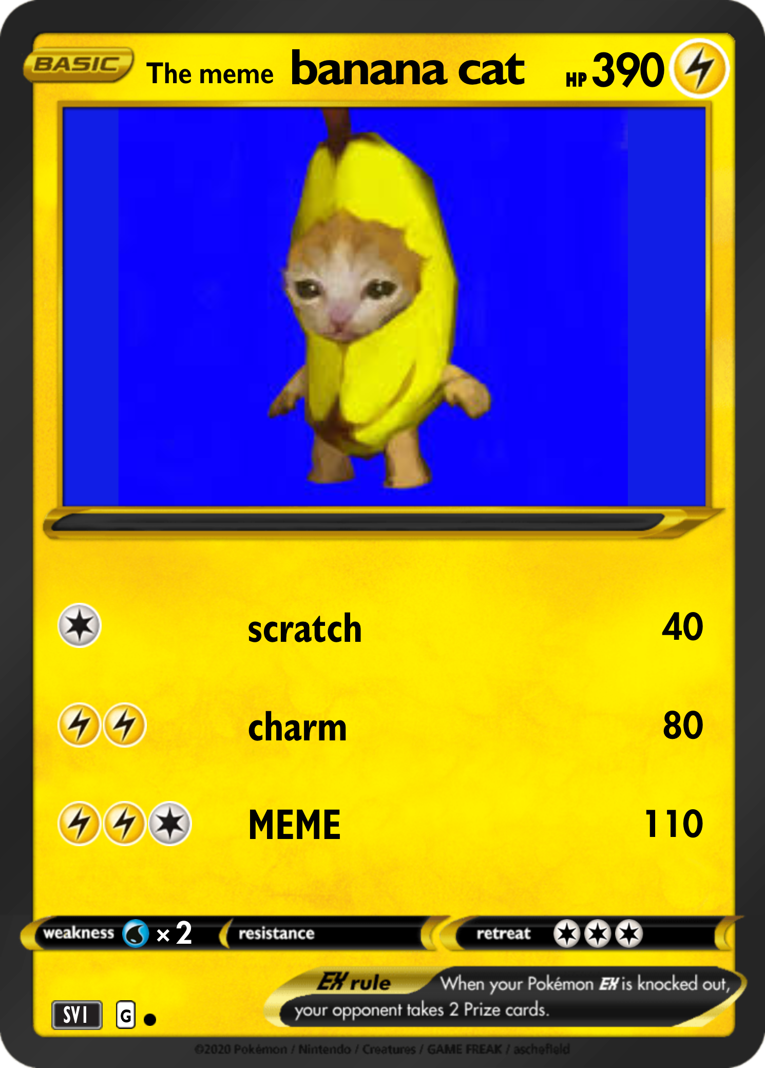 banana cat - PokemakerINFINITY | Pokécardmaker.net