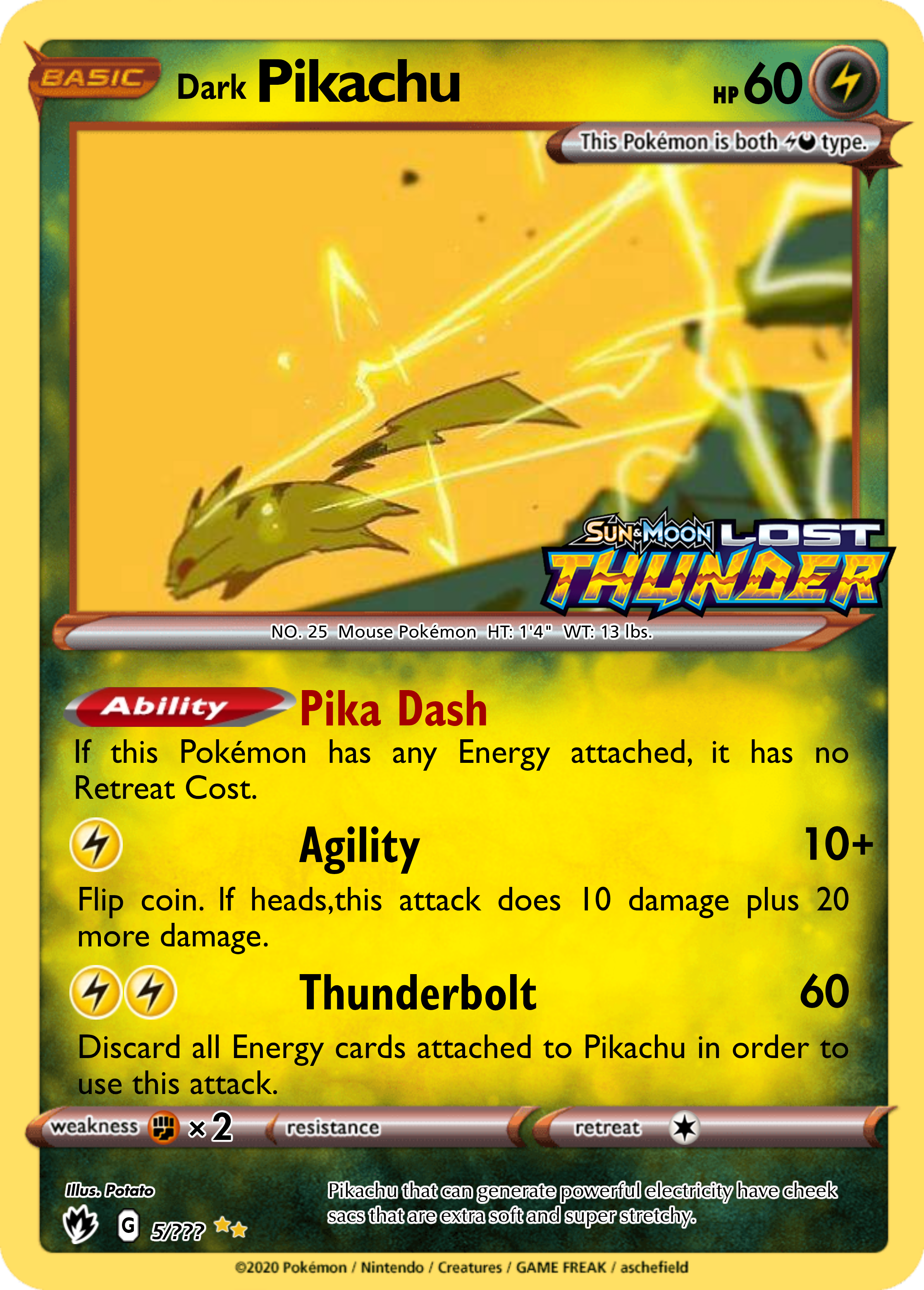 Pikachu Says NoFakes[英語版] エルサ Pikachu - Potato26522 | Pokécardmaker.net