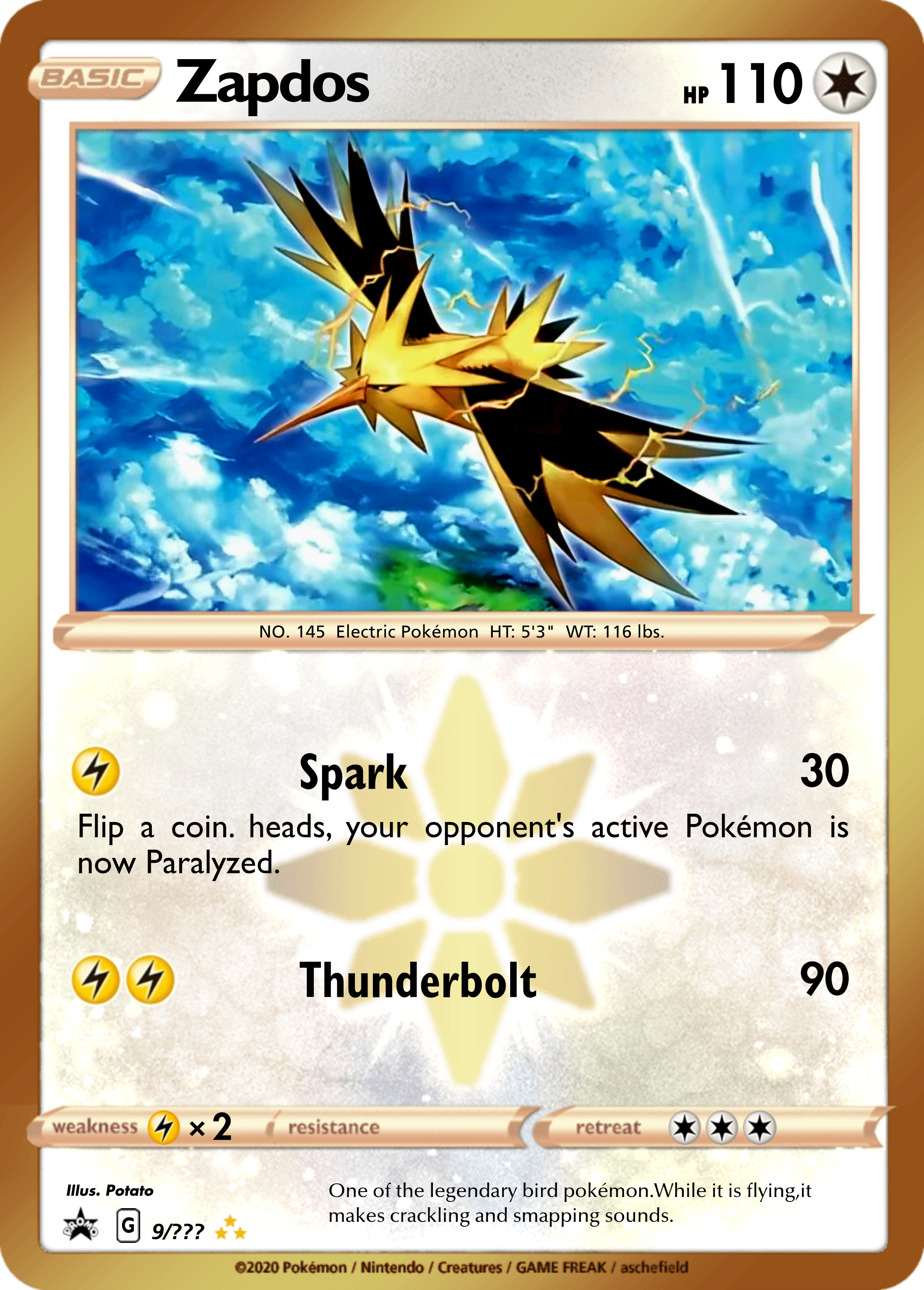 Zapdos - Potato26522 | Pokécardmaker.net