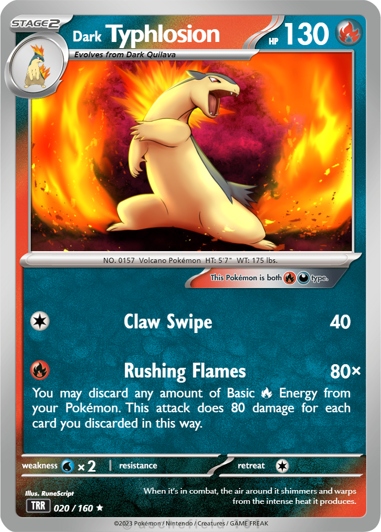 2016 Pokémon Hanafuda Typhlosion NM] Typhlosion Pokemon Hanafuda Mario Pikachu October