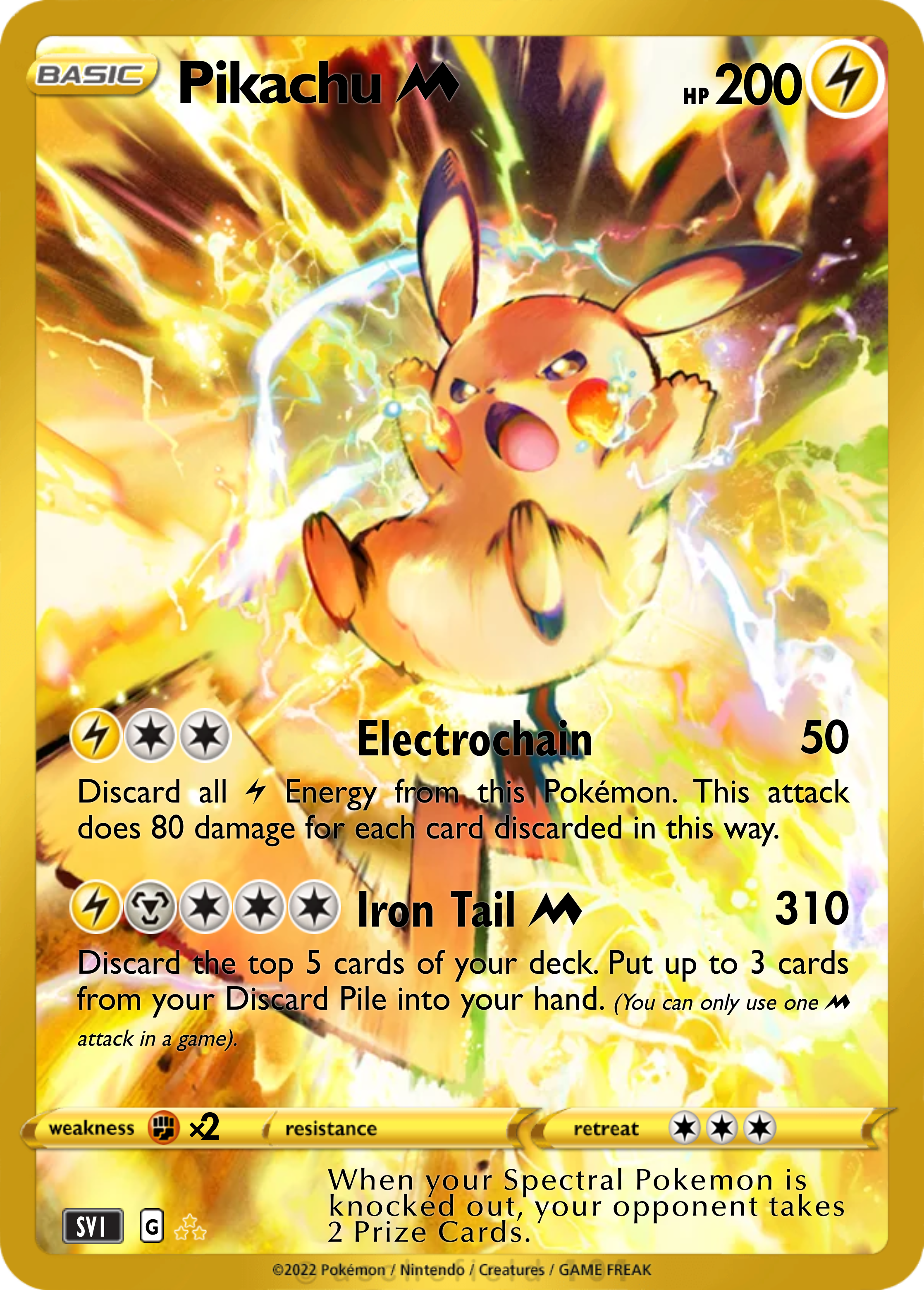 Pikachu [v] - SaddFoxx2 | Pokécardmaker.net