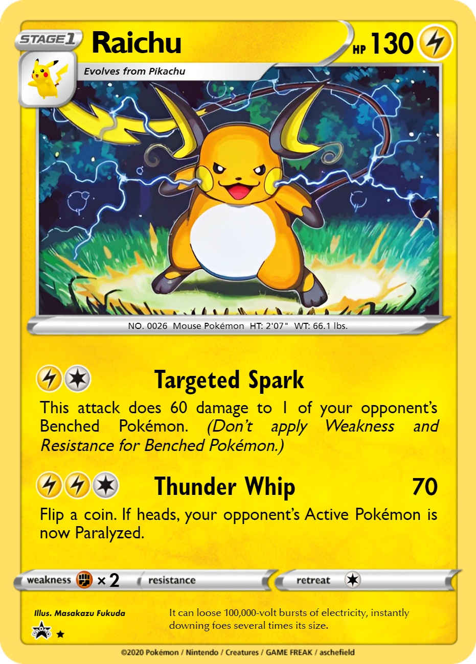 ✴︎Rai-chan‪✴︎ Raichu - ShinyVictini494 | Pokécardmaker.net