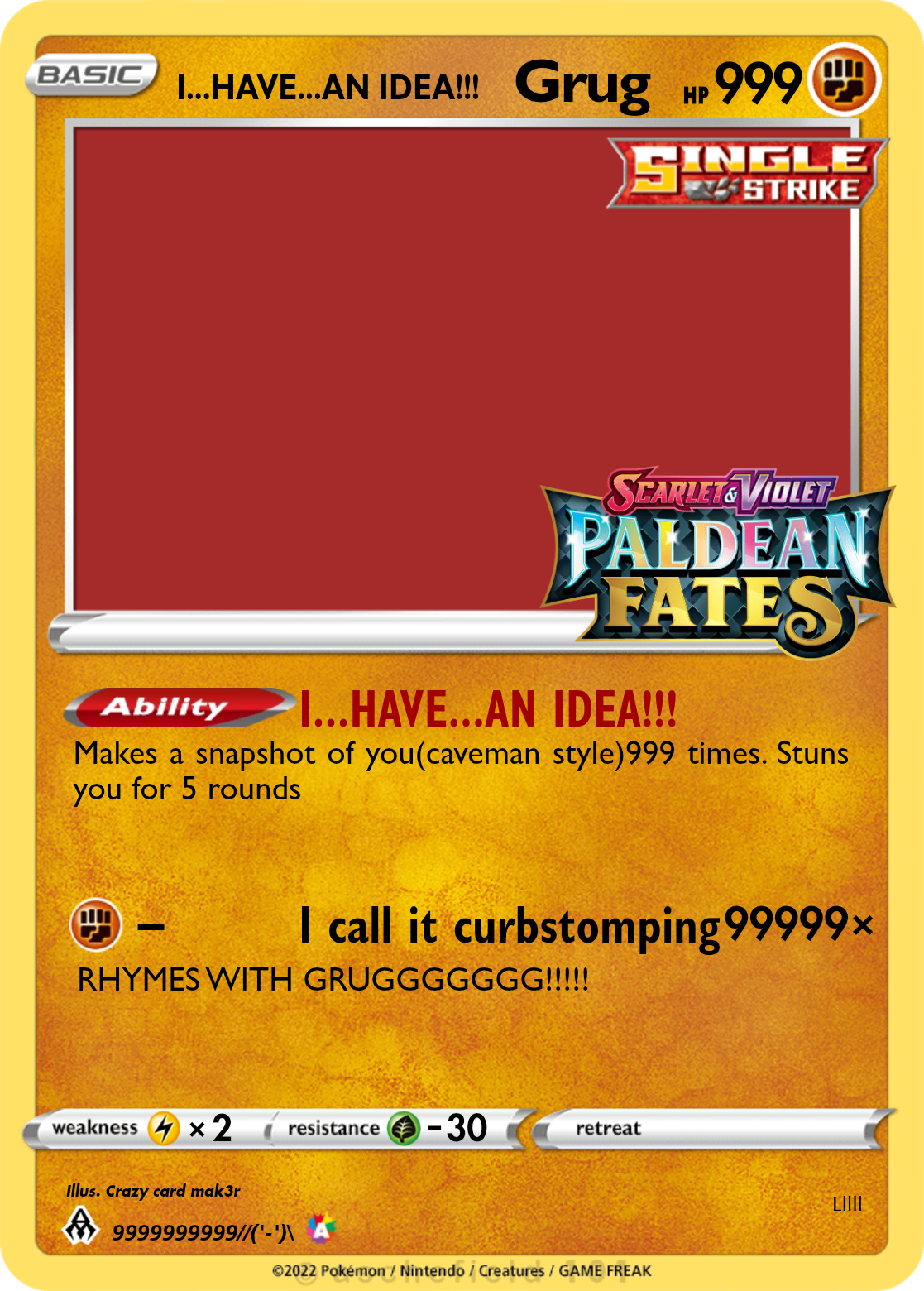 1995 Pikachu Gnaw Pokemon Card 58/102 Rare.PURPLE
