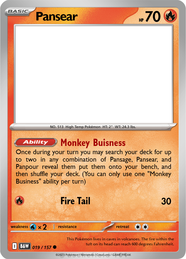 Pansear - Sparqqy | Pokécardmaker.net