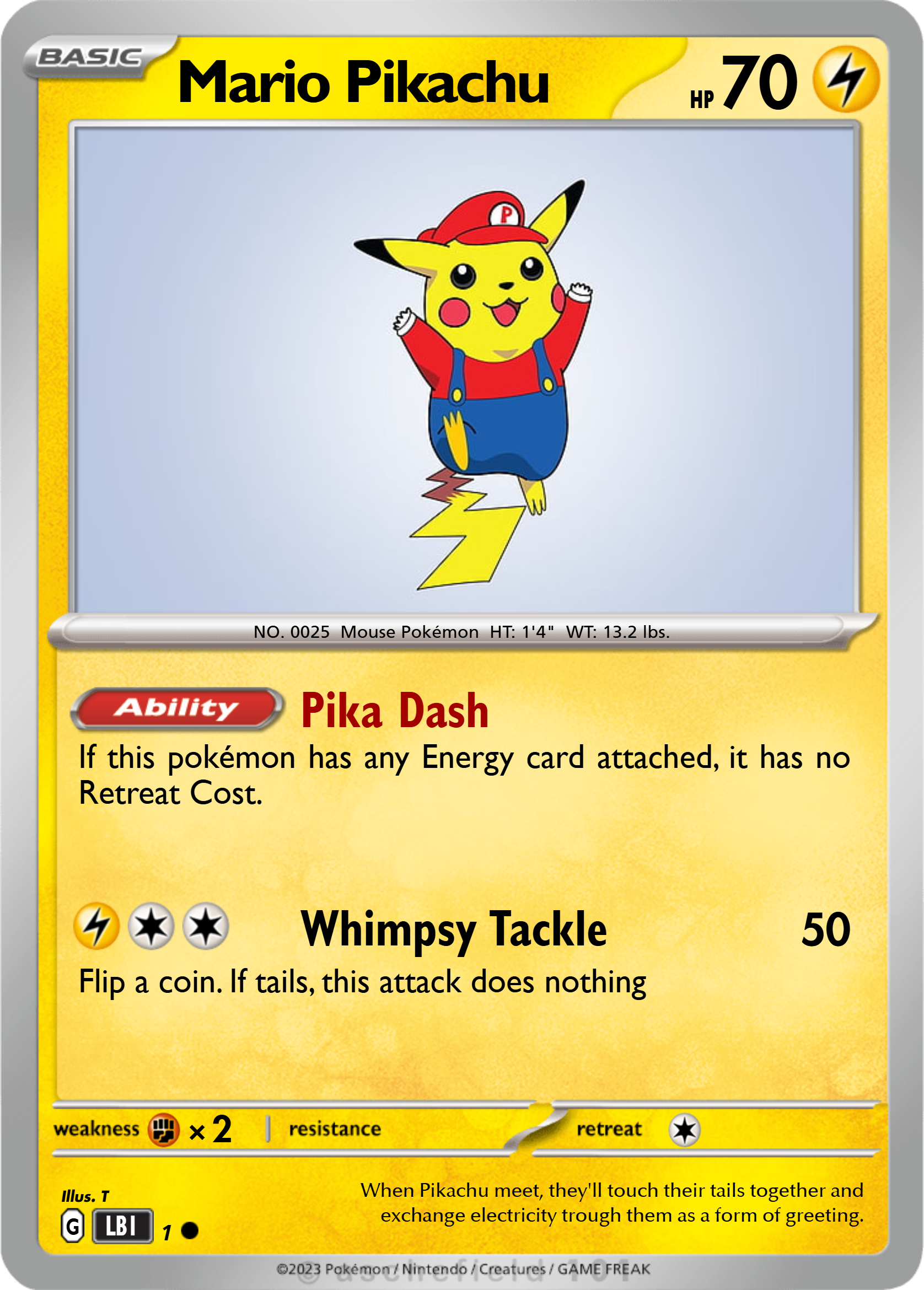 Pikachu Says NoFakes[英語版] エルサ Pikachu - 052/196 Common 60HP (2022) Basic Lost Origin | eBay