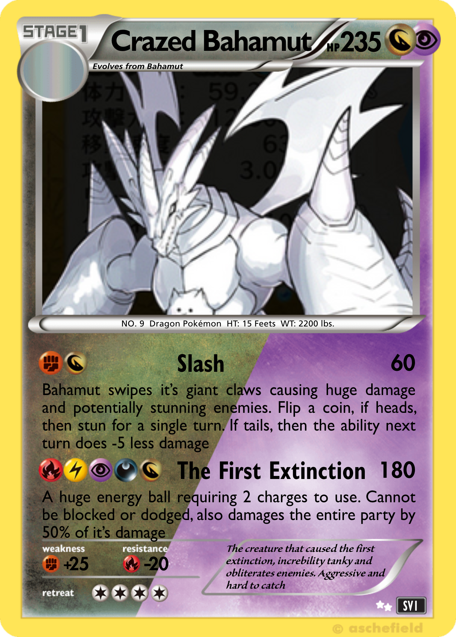 BACHEAT　My name is GREED Crazed Bahamut - ZipXD | Pokécardmaker.net