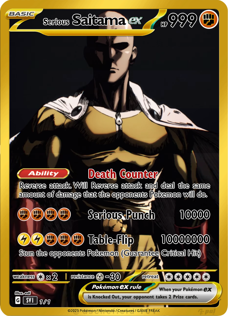 Saitama - edibedimcmedi | Pokécardmaker.net