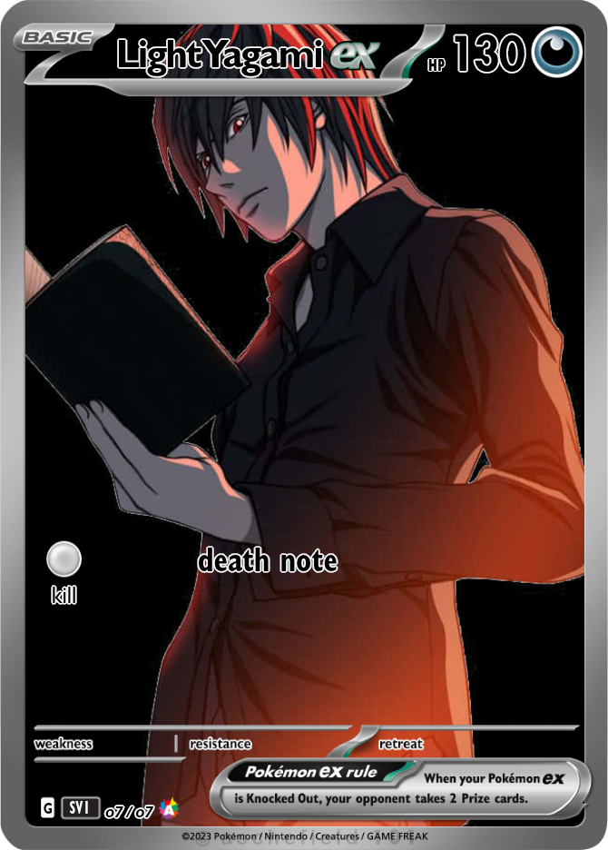 DEATH NOTE トレーディングカード Light Yagami Death Note Yagami Light Special Edition Trading Card No.22