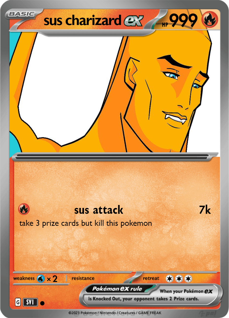 sus charizard - jaygram1612 | Pokécardmaker.net