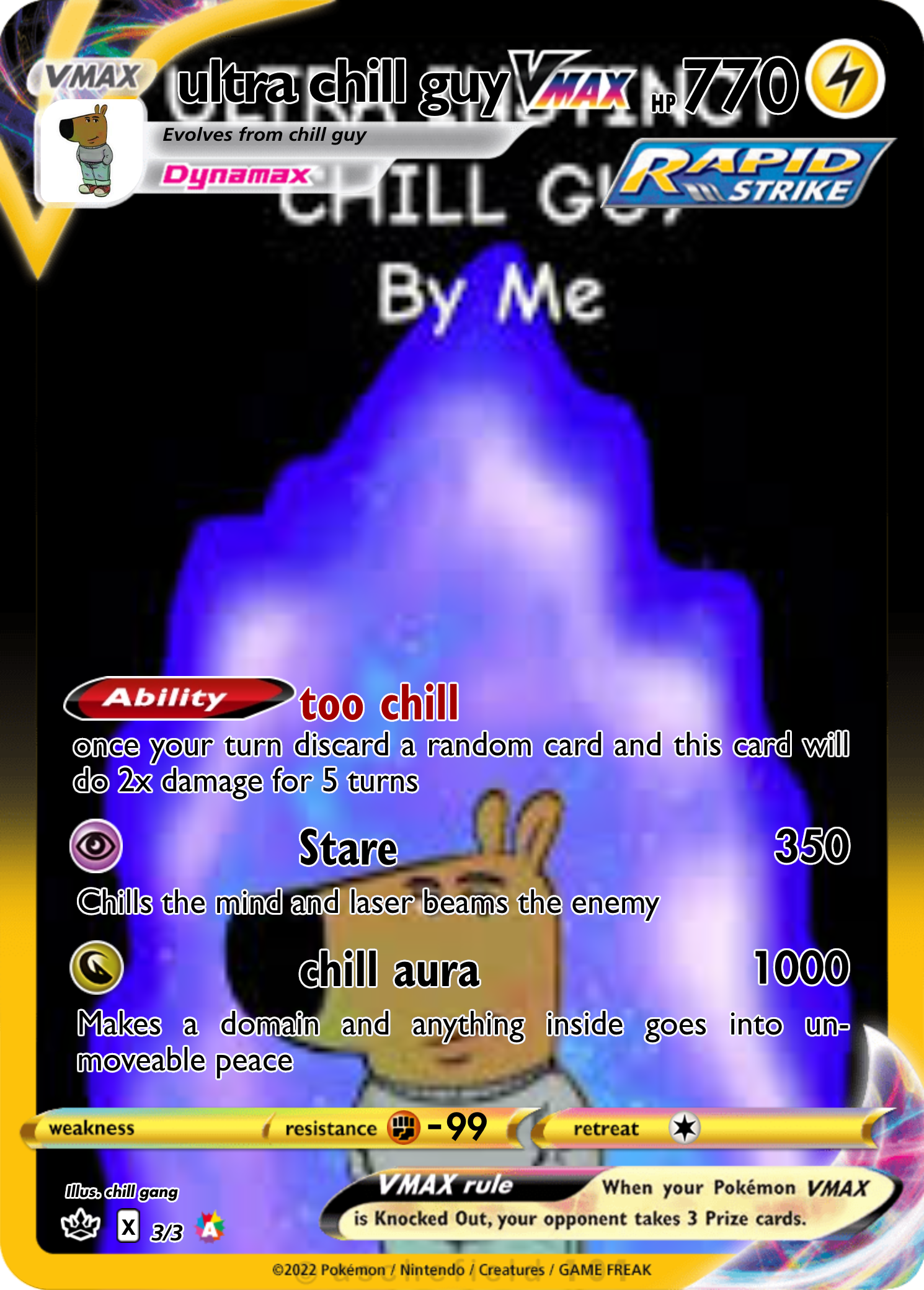ultra chill guy - unknownsigm | Pokécardmaker.net