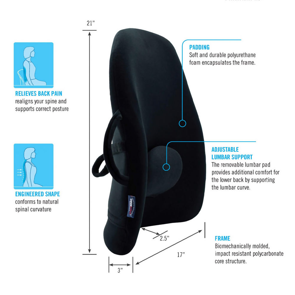obusforme car seat back support