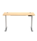 Freedom-Plus-Electric-Standing-Desk-Silver-Frame-Beech-Top-Front.jpg