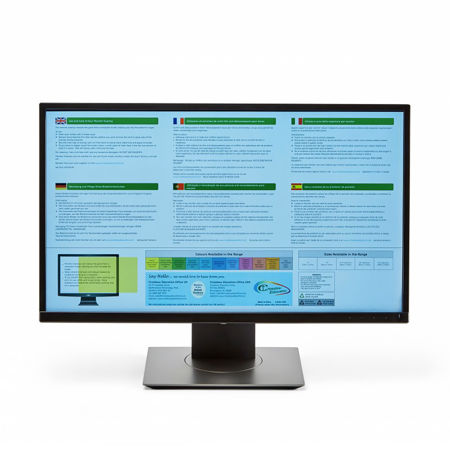 Coloured Widescreen Monitor Overlay 21.5 Inch Widescreen Sky