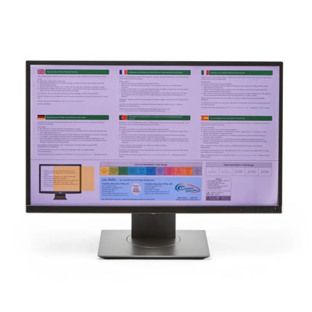 Coloured Widescreen Monitor Overlay 24 Inch Widescreen Purple