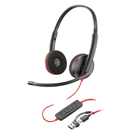 HP Poly Blackwire 3220 USB Headset
