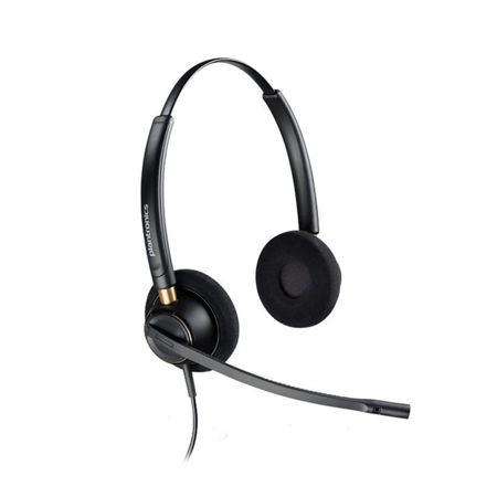 Plantronics EncorePro HW520 Over The Head Binaural Noise Cancelling Headset With Quick Disconnect