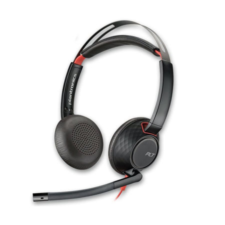 Plantronics Blackwire C5220 Noise Cancelling Binaural Headset USB 3.5mm Jack