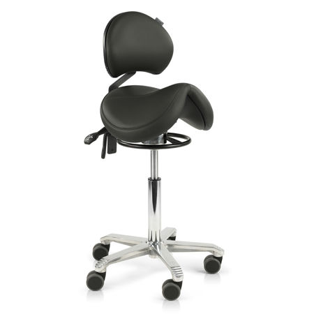 Score Jumper Balance With Back Support Saddle Stool