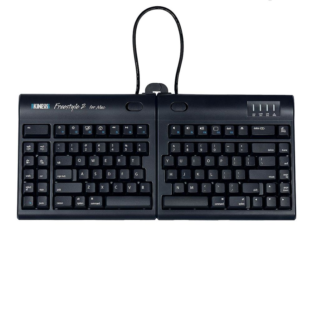 Split kinesis freestyle 2 ergonomic keyboard equimertq