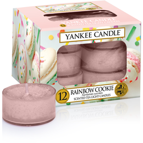 CLASSIC SCENTED TEA LIGHT RAINBOW COOKIE