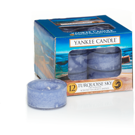 CLASSIC TEA LIGHTS TURQUOISE SKY