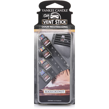 CAR VENT STICK BLACK COCONUT