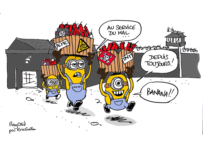 Content minions explosifs rayclid