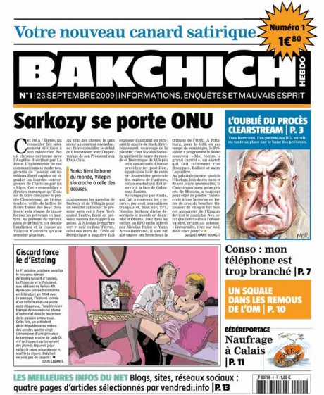 Bakchich Hebdo 1, la une - JPG - 82 ko Bakchich Hebdo 1, la une - JPG - 82 ko
