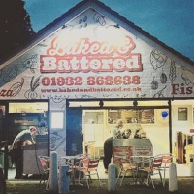 Baked and Battered Cobham store