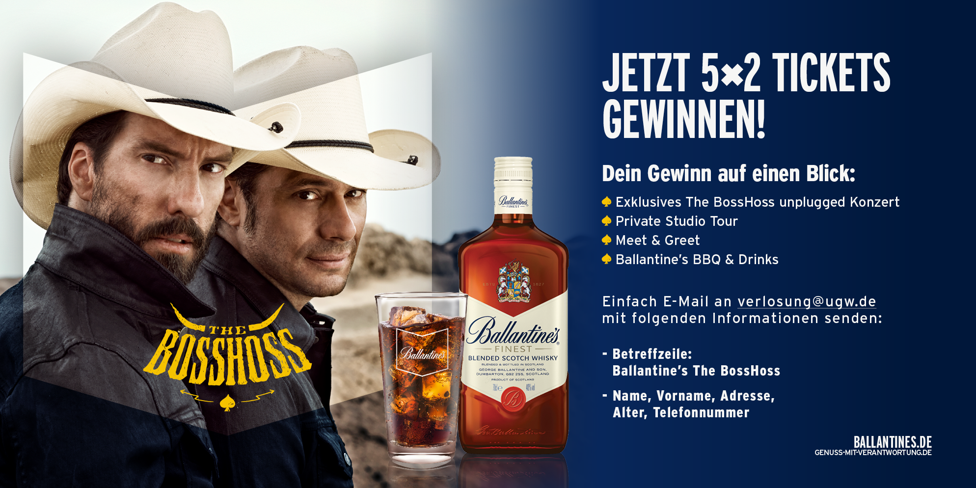 Ballantine's x The Boss Hoss Gewinnspiel 2021