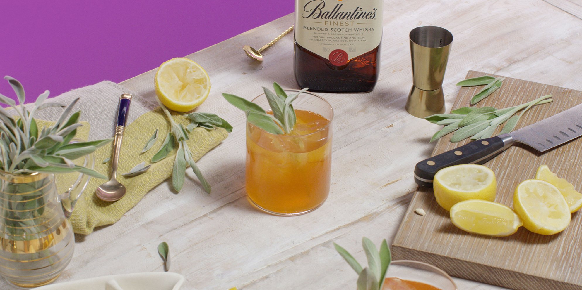 Whisky Cocktails | Gold Rush | Sweet & citrusy | Ballantine’s