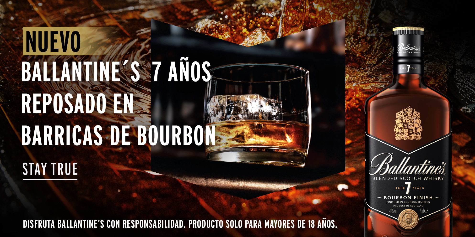 Ballantine's 7 años, reposado en barricas de Bourbon