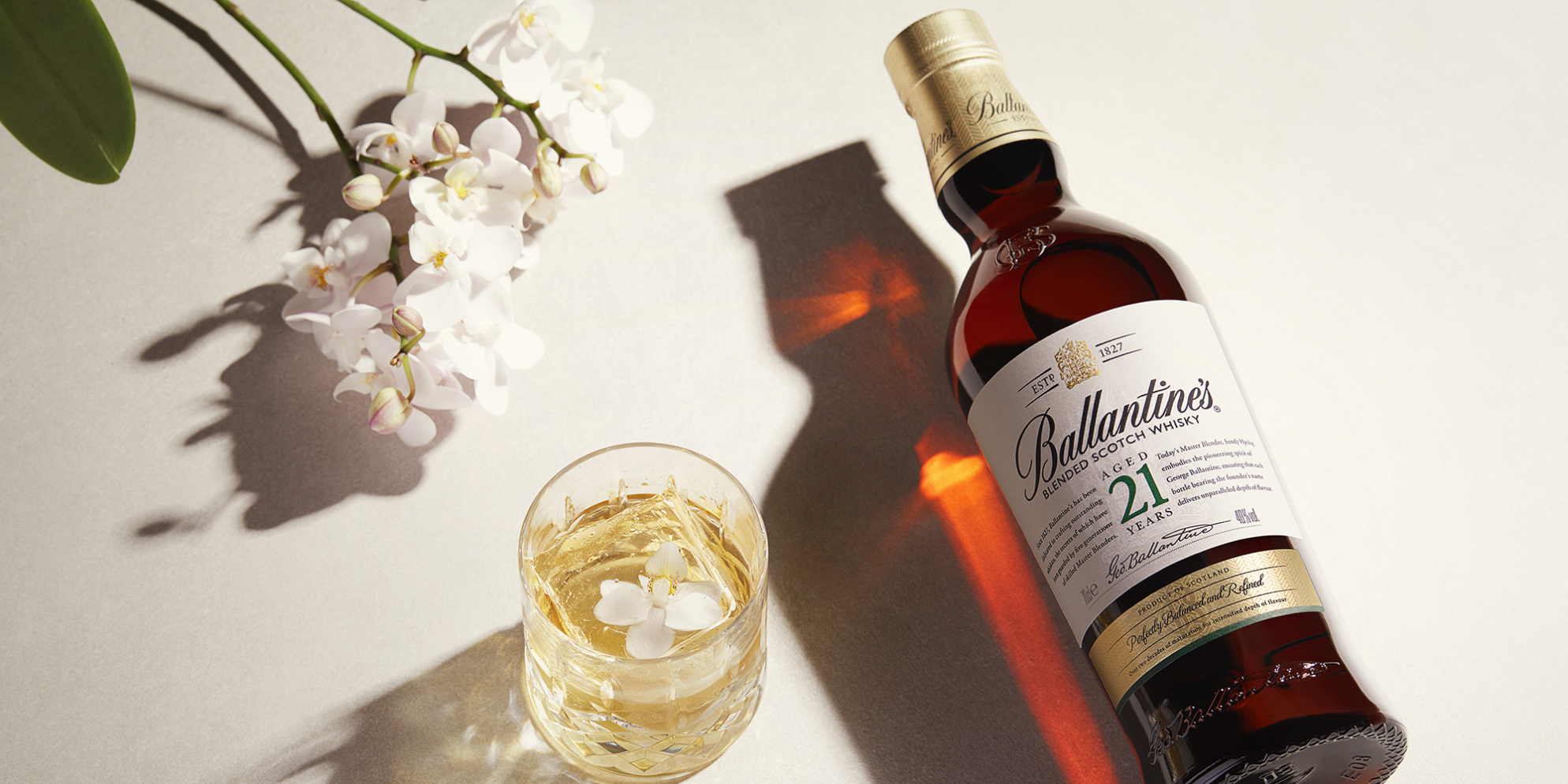 Ballantine's 21 Whisky Cocktails | White Orchid | Prestige | Ballantine's