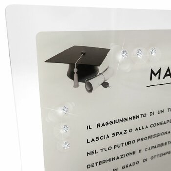 Targa in Plexiglass con Cristalli SWAROVSKI....Laurea & Professionisti