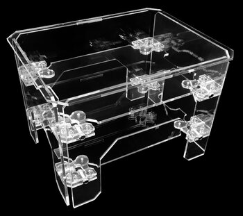 Tavolino "Total Crystal Plex" Linea  Luxury Forty-Five° Personalizzabile