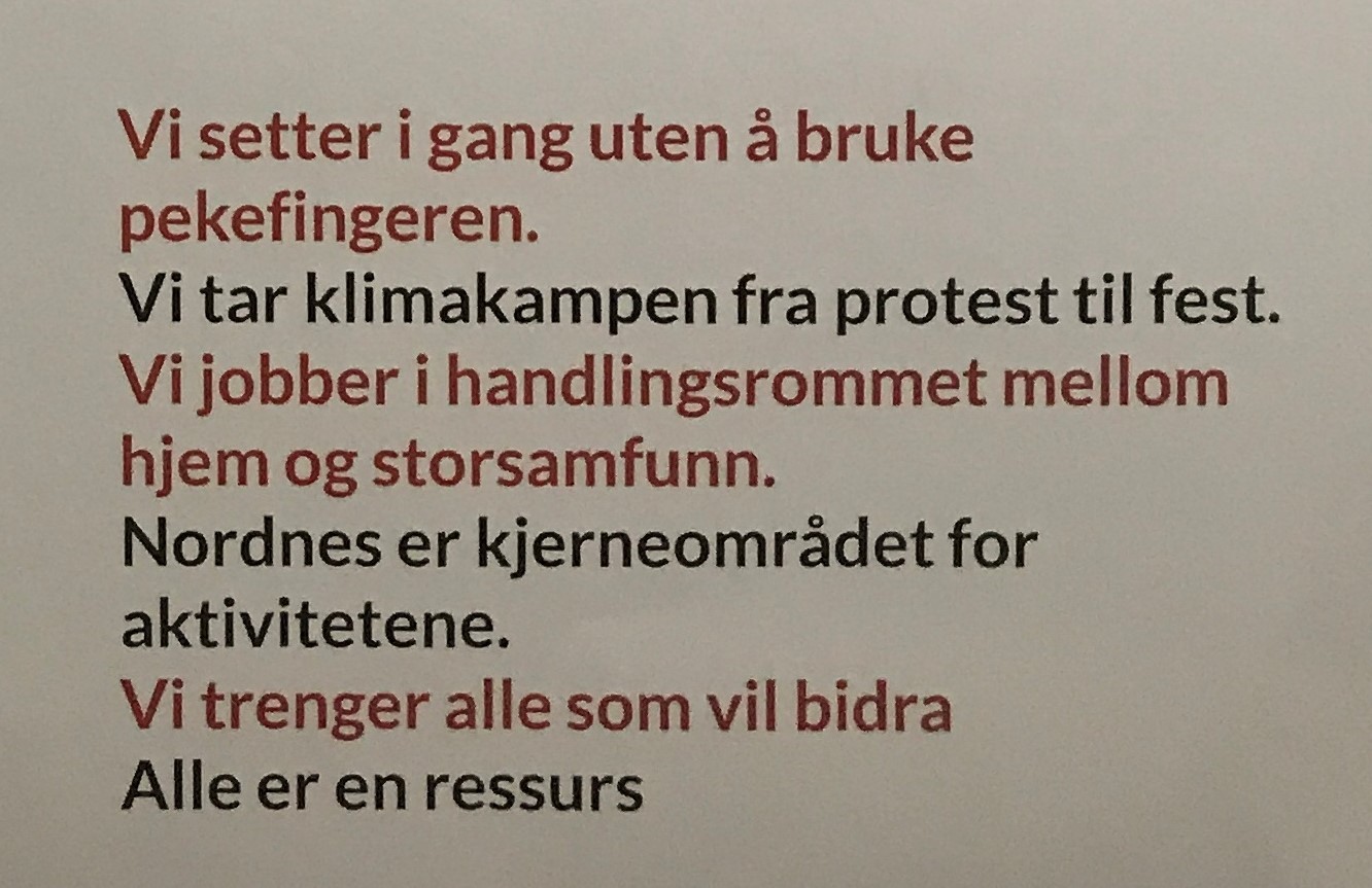 Visjonen vår i korttekst